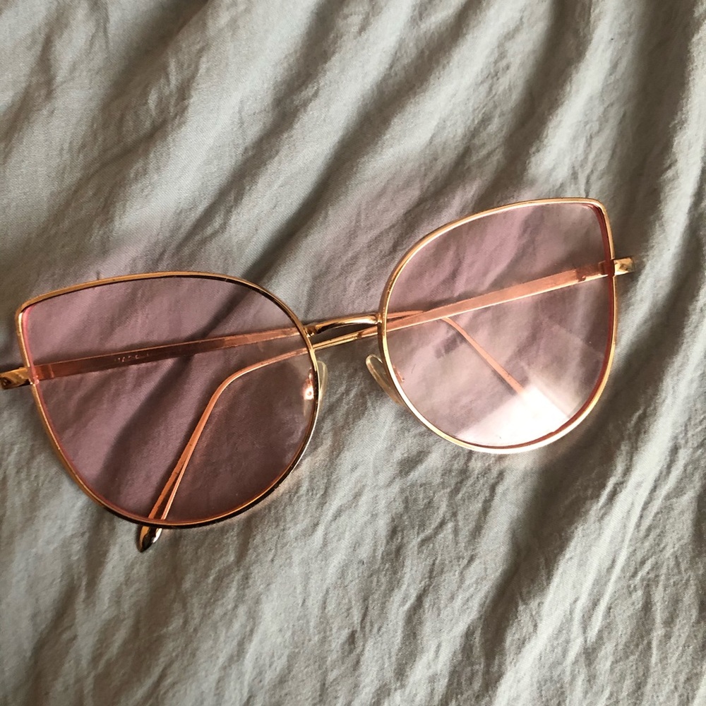 Rose gold sunglasses